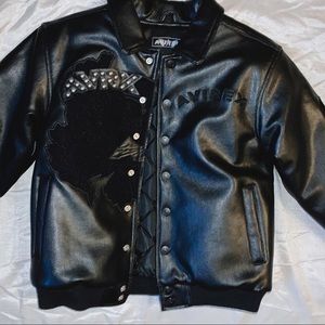 Faux leather Bomber Jacket